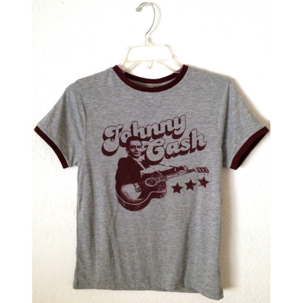 Johnny Cash Ringer Graphic Tee